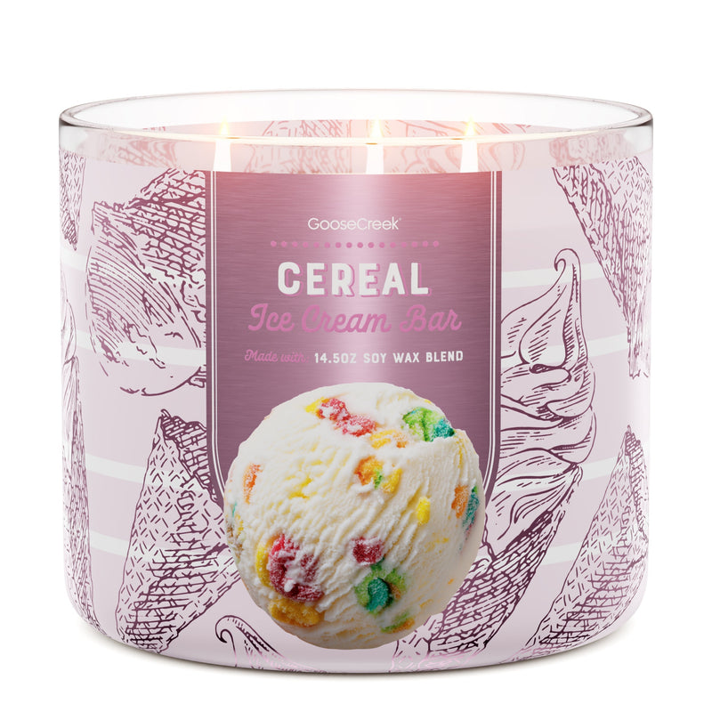 Cereal Ice Cream Bar 3-Wick Candle - NS7M